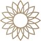 Ekena Millwork Daisy Wood Fretwork Pierced Ceiling Medallion, Birch, 16"OD x 5 5/8"ID x 1/4"T CMWP16X16X0250DABI - alternate 5